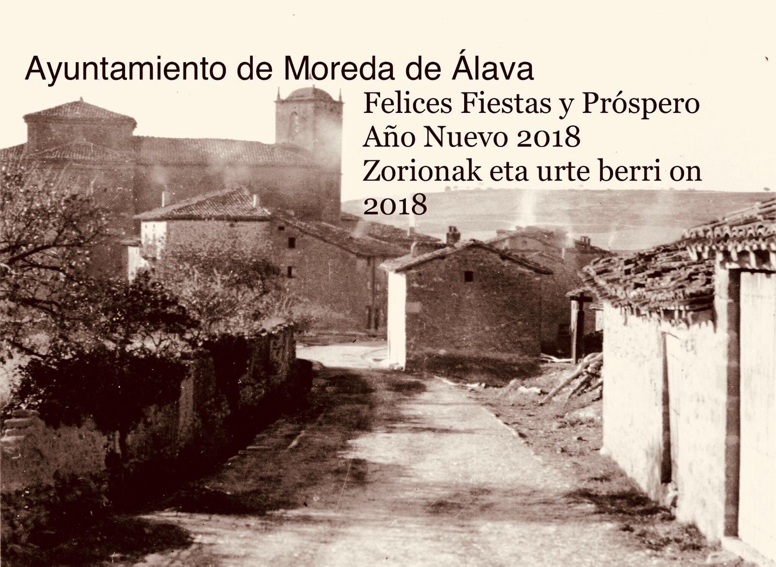 felicitación navideña ayuntamiento de Moreda de álava 