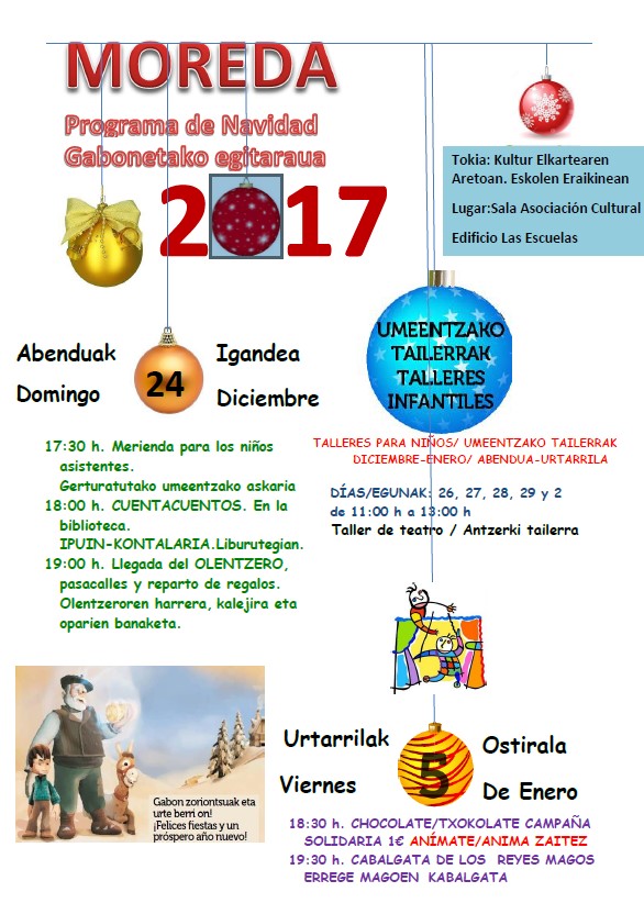 cartel navidad moreda de álava 2017