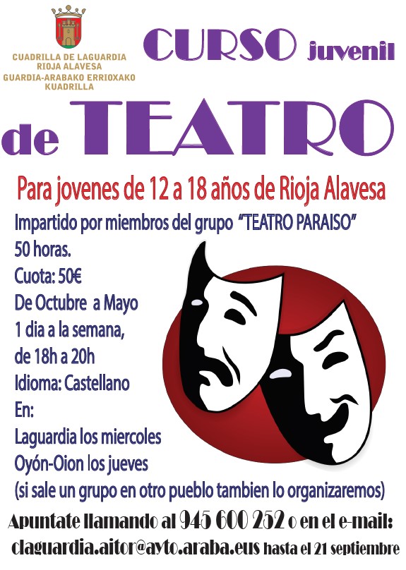 curso de teatro para jóvenes en rioja alavesa